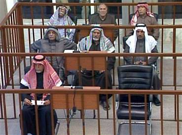 Trail scene with Saddam absent